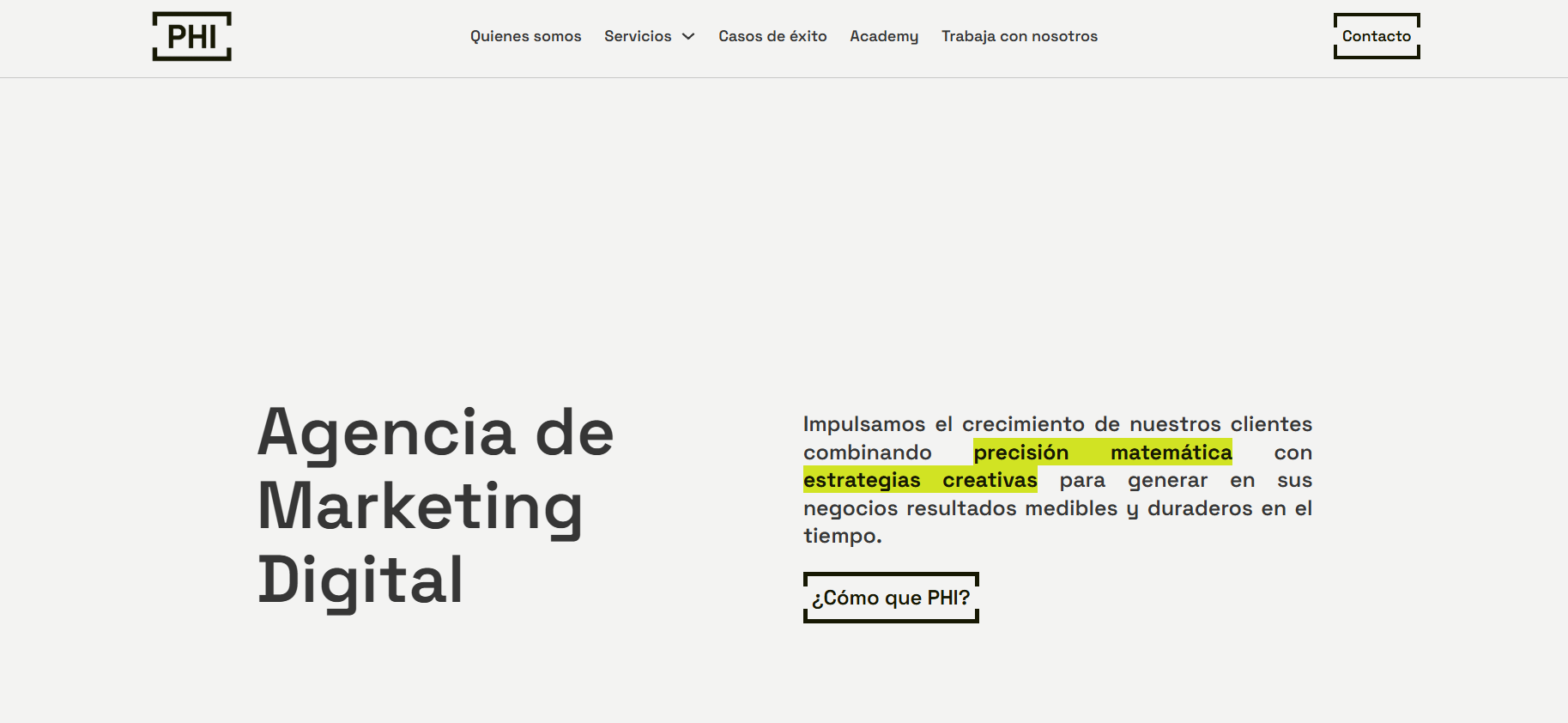 phi agencia de marketing española