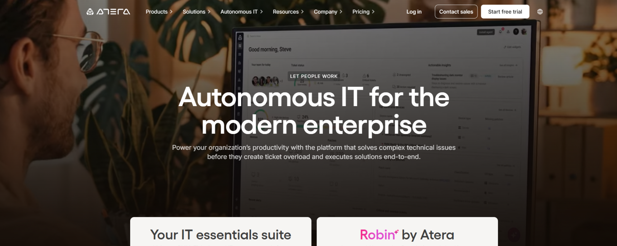 AI agents are MSPs deploying, Atera MSP multi-services frontpage