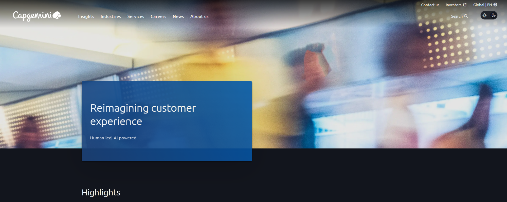 Best AI Implementation Consulting Firms, CapGemini AI customer experience services web