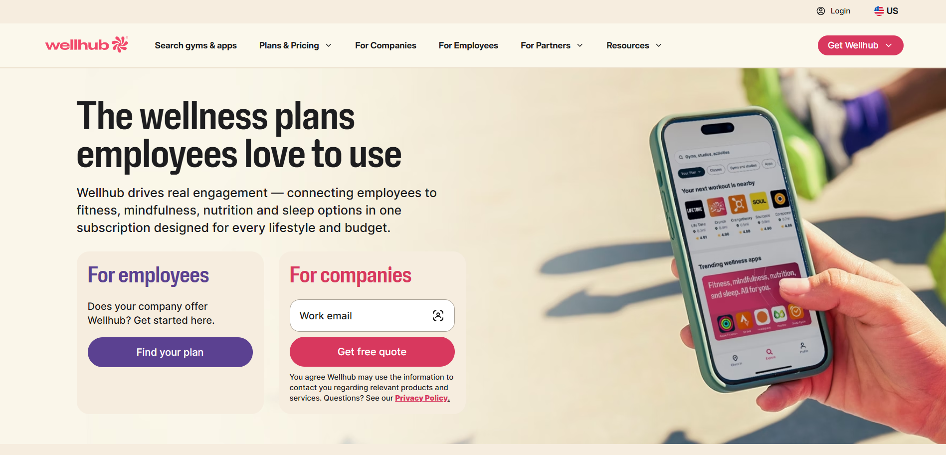 Platforms for managing employee wellness: Wellhub