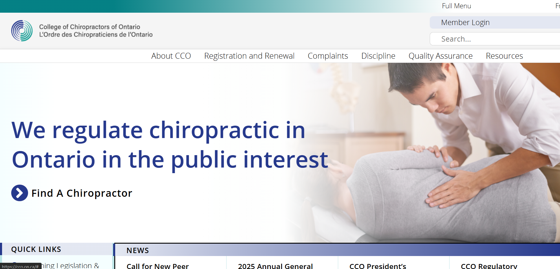 College of Chiropractors of Ontario (CCO)