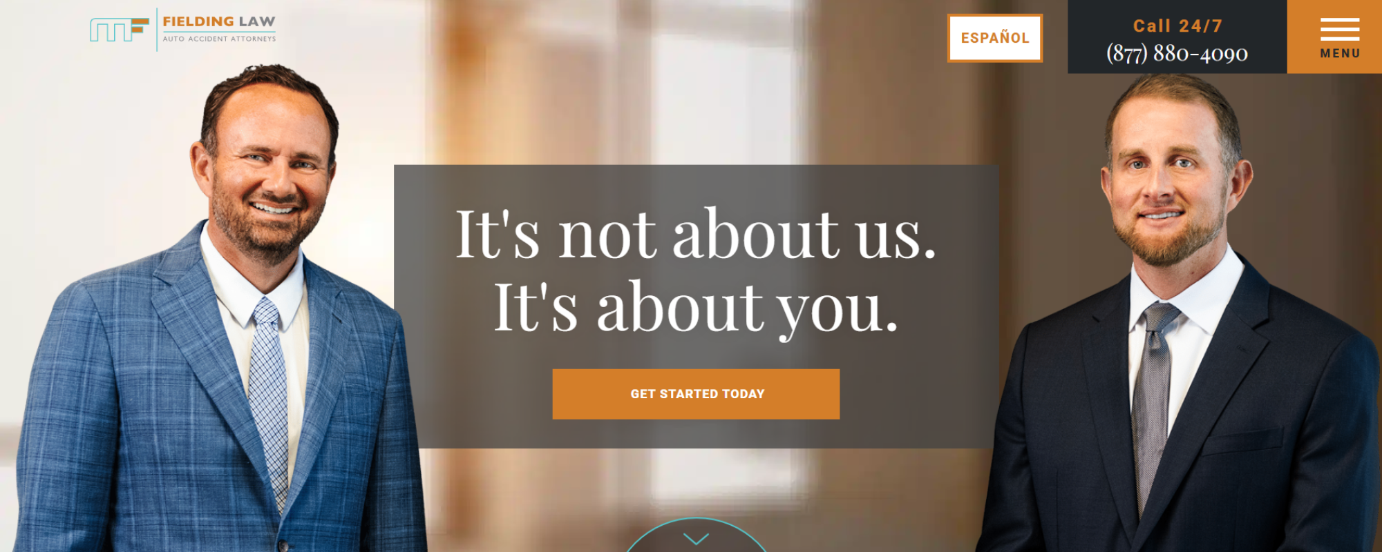 Best Personal Injury Law Firms in Dallas, Fielding Law website