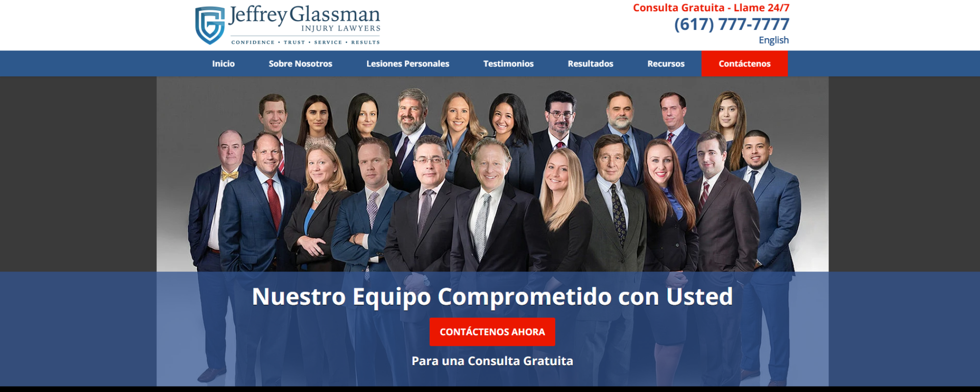 bufetes de abogados de lesiones personales en Boston para accidentes de auto, Jeffrey Glassman Injury Lawyers contacto online