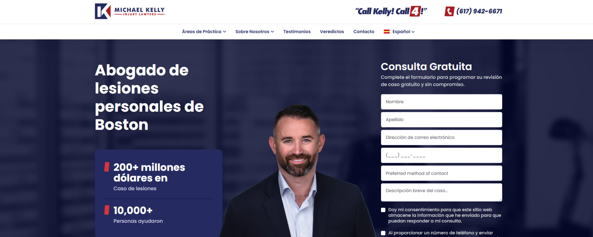 bufetes de abogados de lesiones personales en Boston para accidentes de auto, Michael Kelly Injury Lawyers sitio oficial index