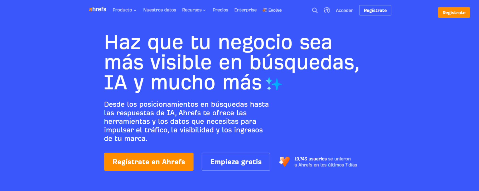 Mejores Herramientas de GEO en Español, Ahrefs