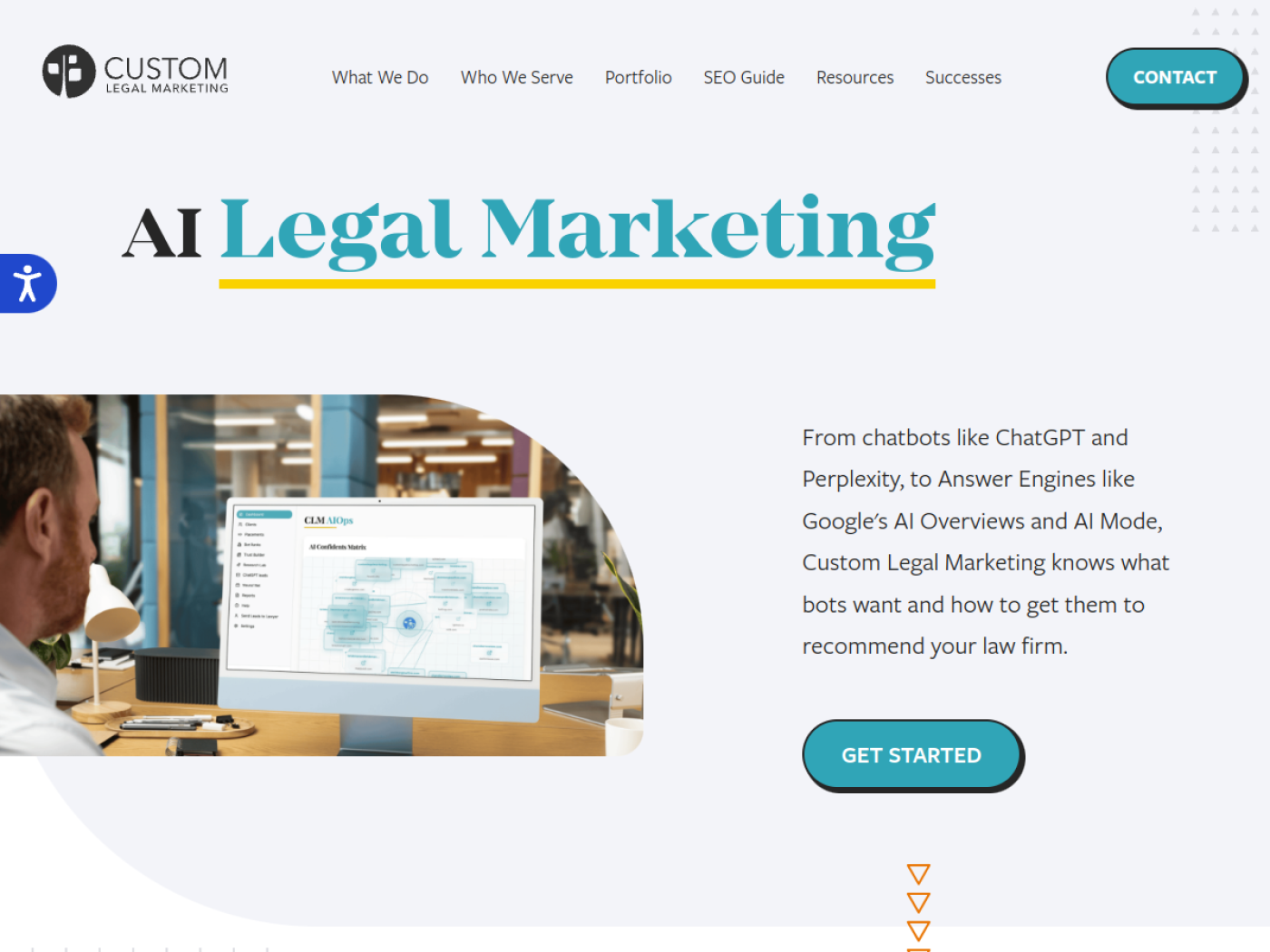 Custom Legal Marketing AI legal marketing page, ChatGPT visibility agency