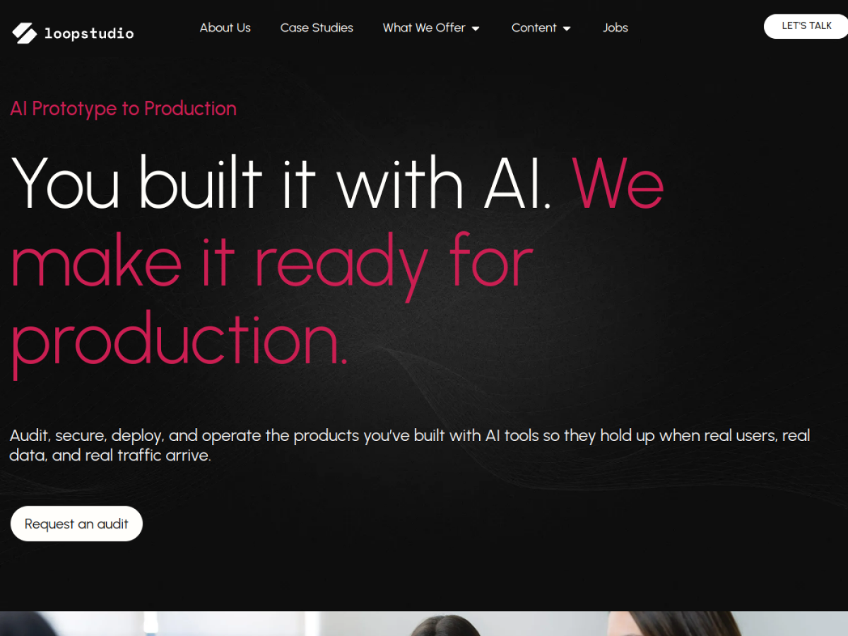LoopStudio AI Prototype to Production service page