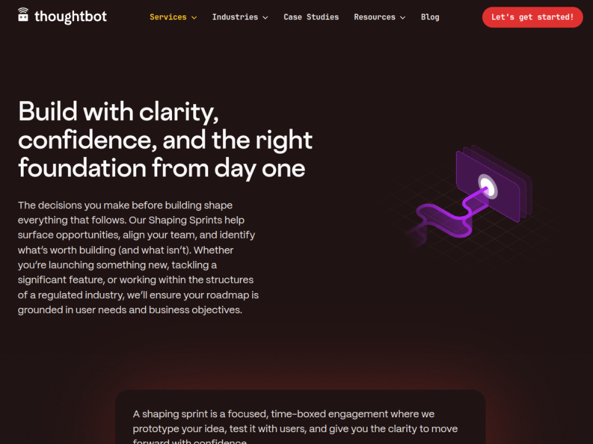 thoughtbot Shaping Sprints service page